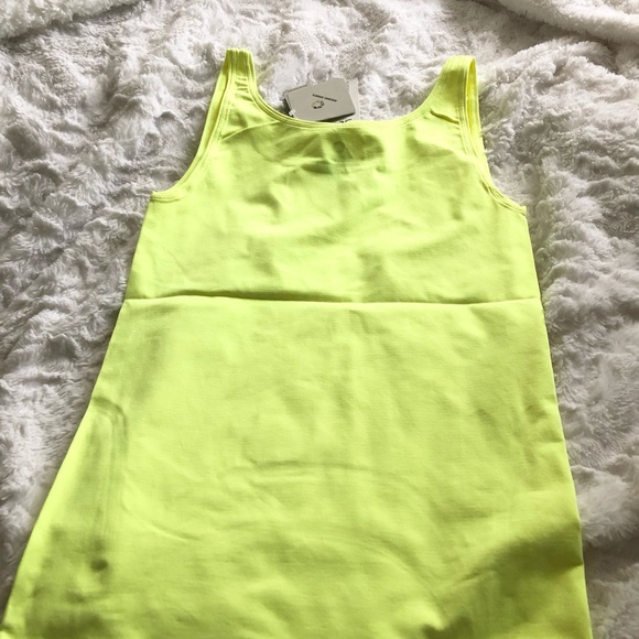 Nikibiki Tops Nikibiki Neon Yellow Sports Tank Top Nwt Poshmark
